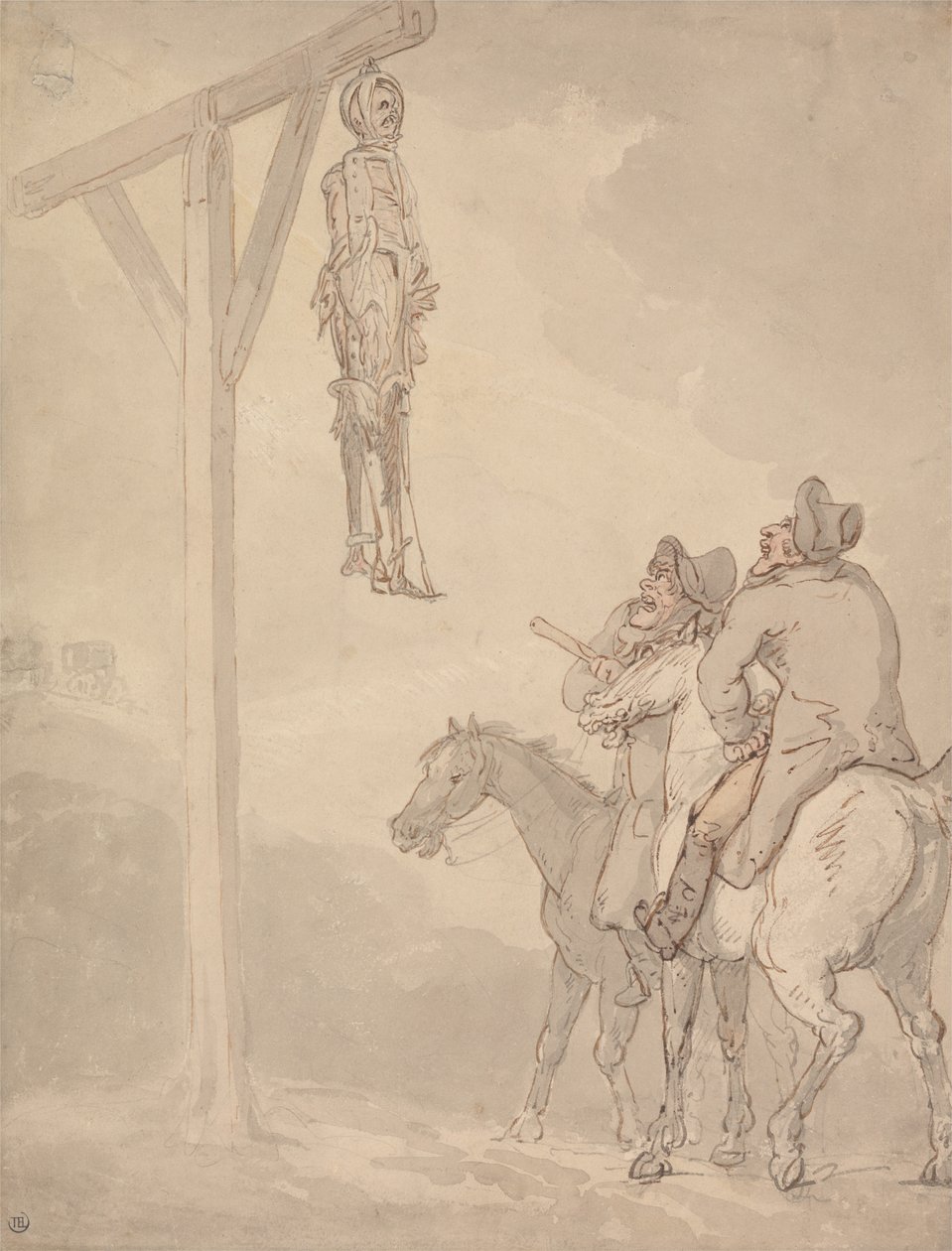 Un patíbulo de Thomas Rowlandson