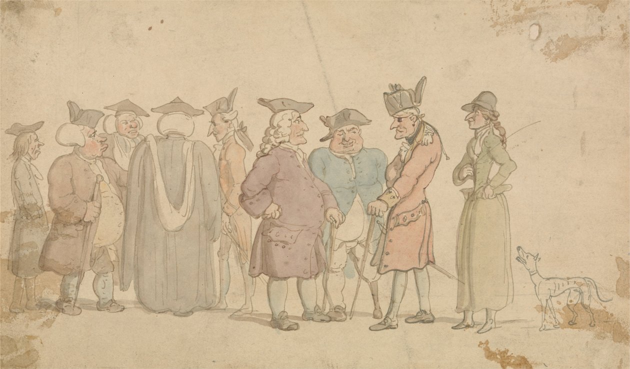 Un grupo de figuras de Thomas Rowlandson