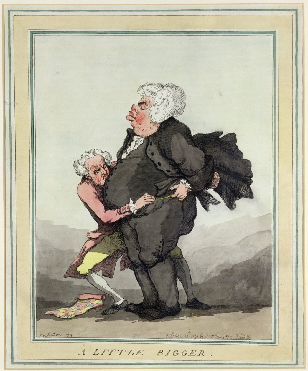 Un poco más grande, pub. por S.W. Fores, 1791 de Thomas Rowlandson