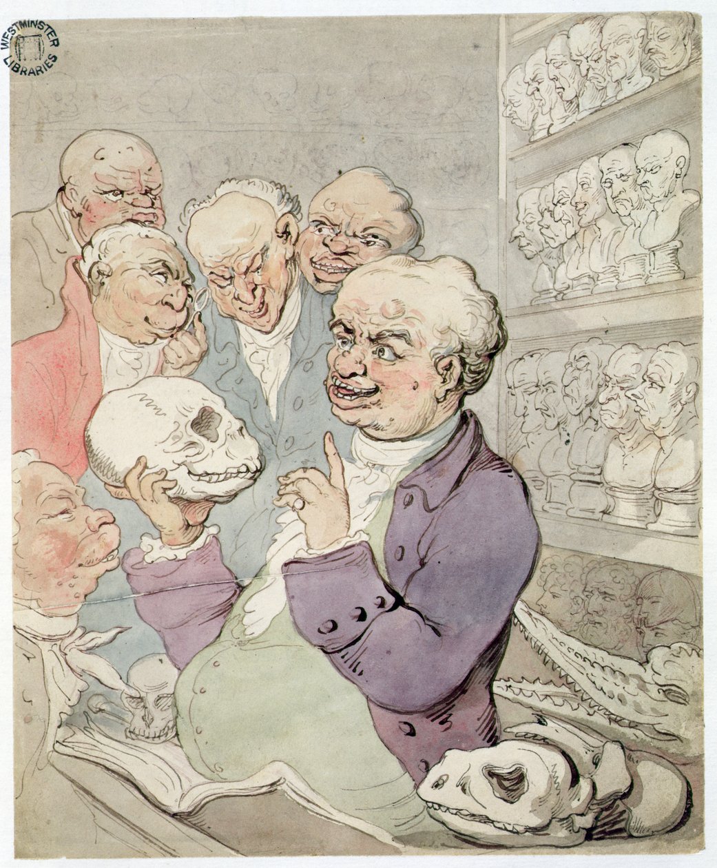 Una Conferencia en Piccadilly en 1803 de Thomas Rowlandson