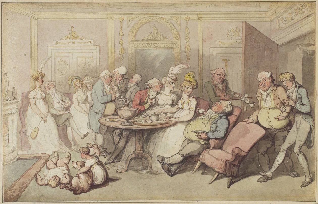 Después de la cena, c.1805 de Thomas Rowlandson