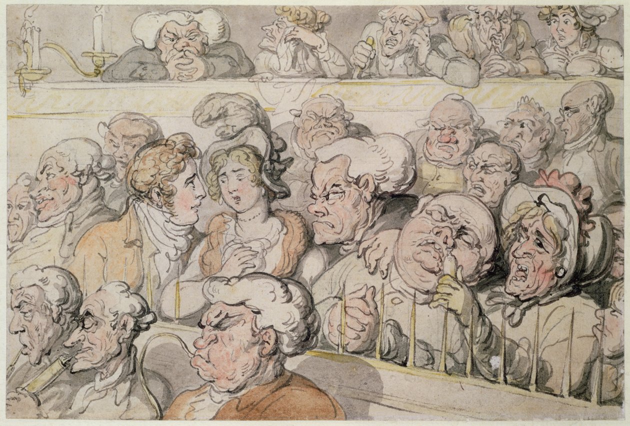 En el Teatro, En el Foso de Thomas Rowlandson