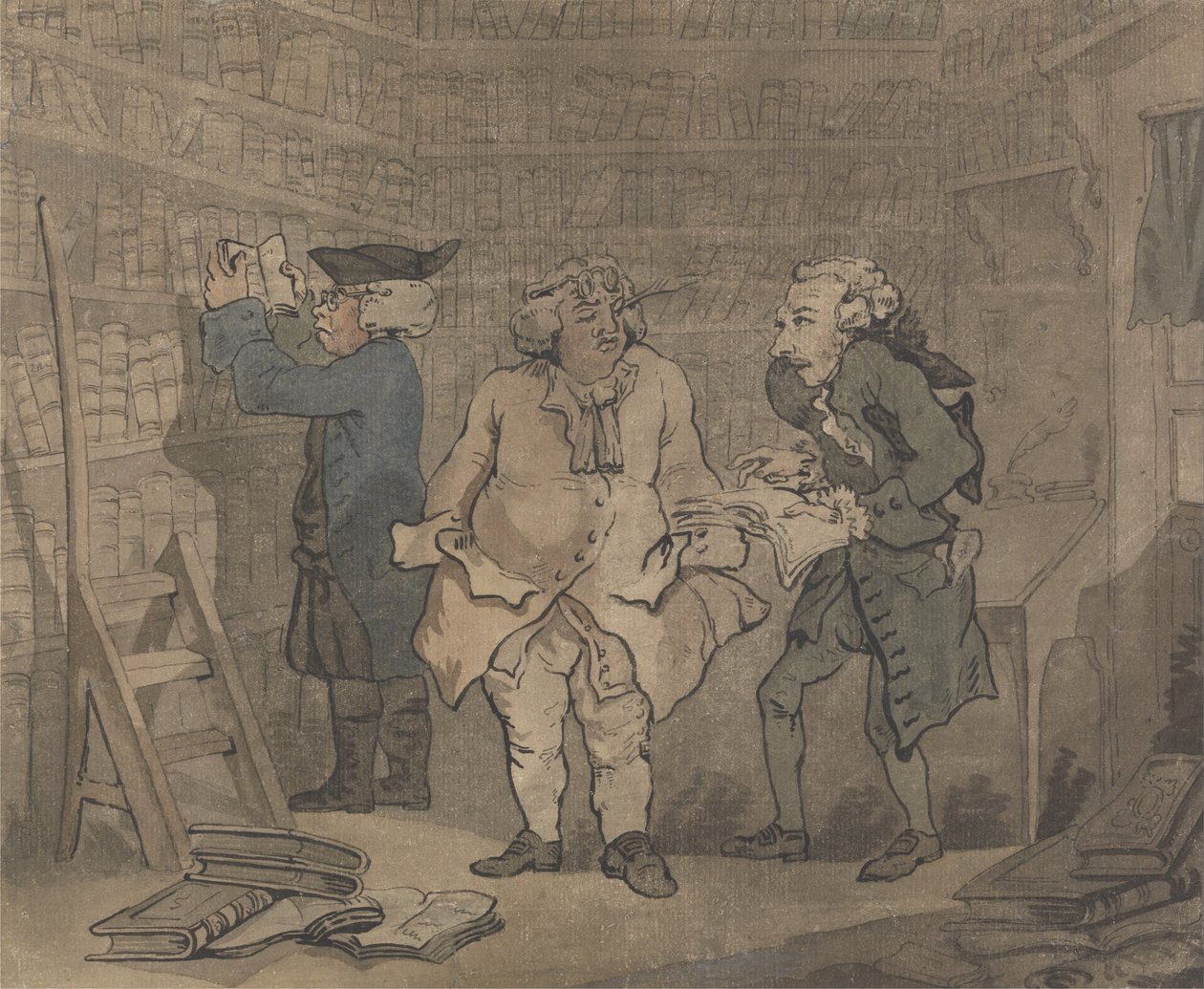 Librero y autor de Thomas Rowlandson