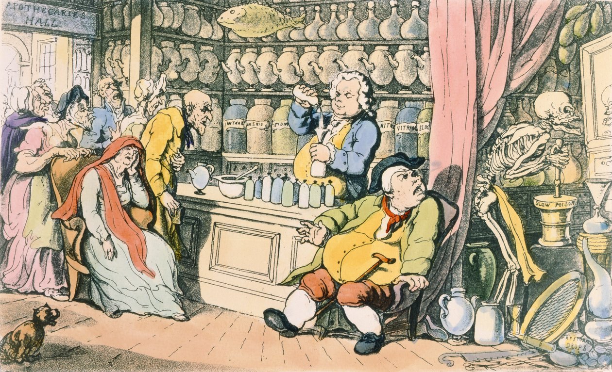 La Muerte y el Boticario o El Doctor Charlatán, ilustración de 