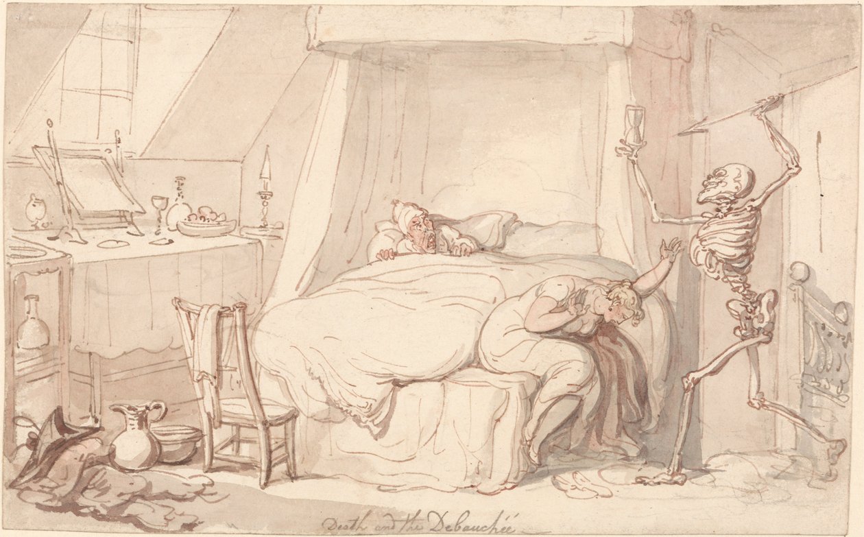 La Muerte y el Libertino de Thomas Rowlandson