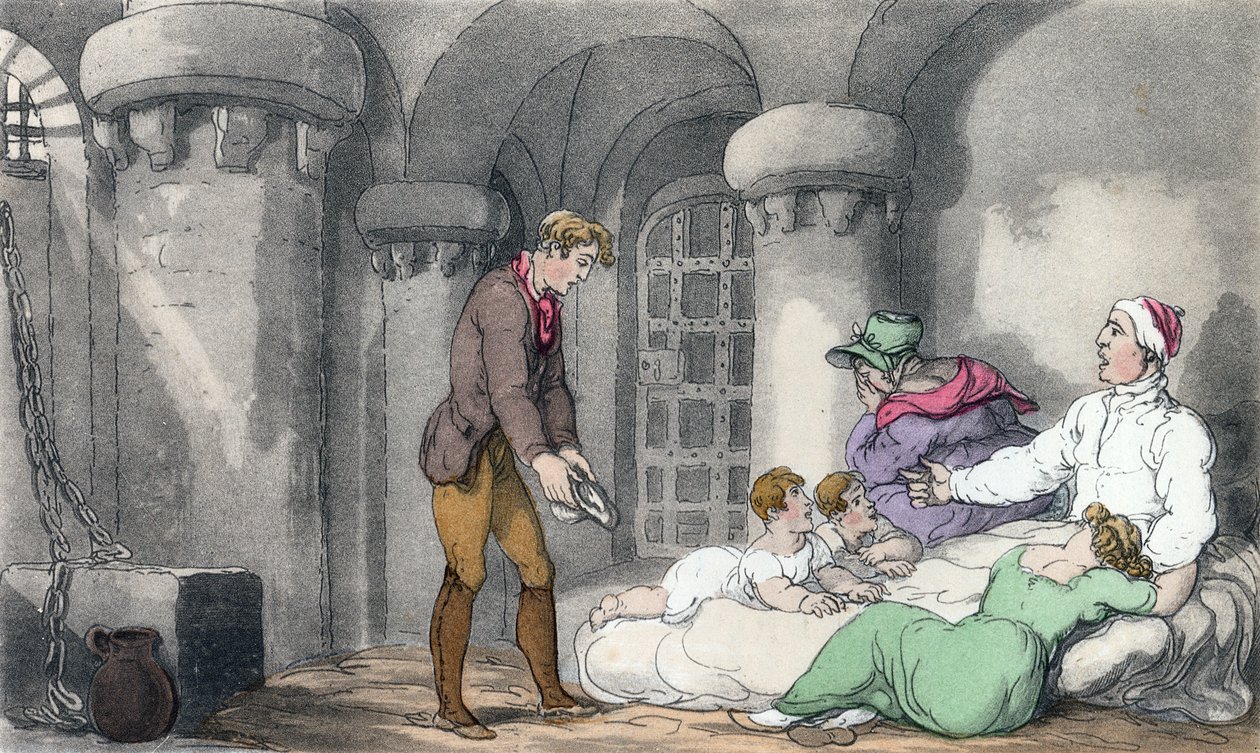 Arreglo doméstico en prisión, ilustración de 
