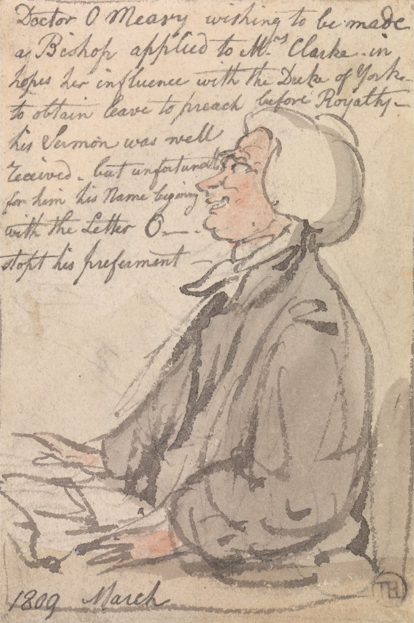 El Dr. OMeara predicando de Thomas Rowlandson