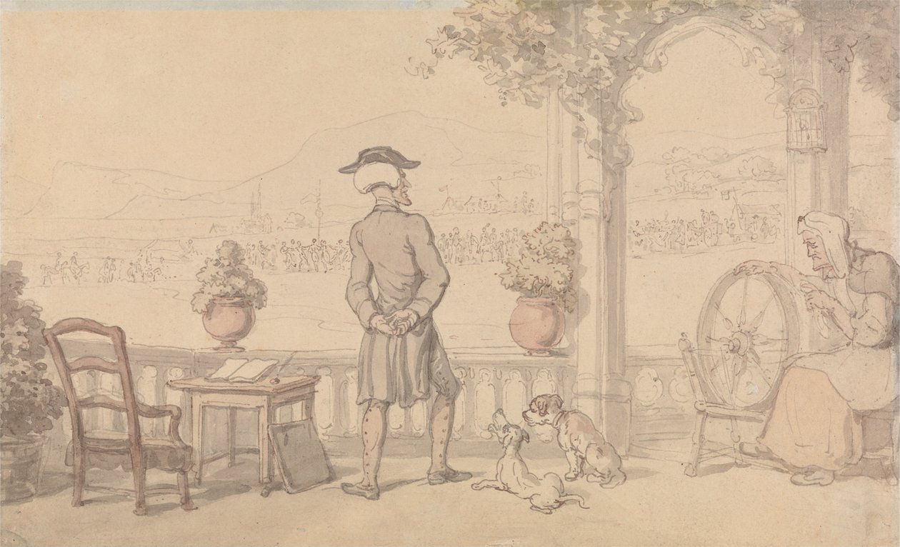 El Dr. Syntax soliloquiando de Thomas Rowlandson