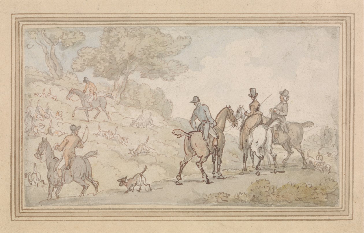 Cubierta de dibujo de Thomas Rowlandson