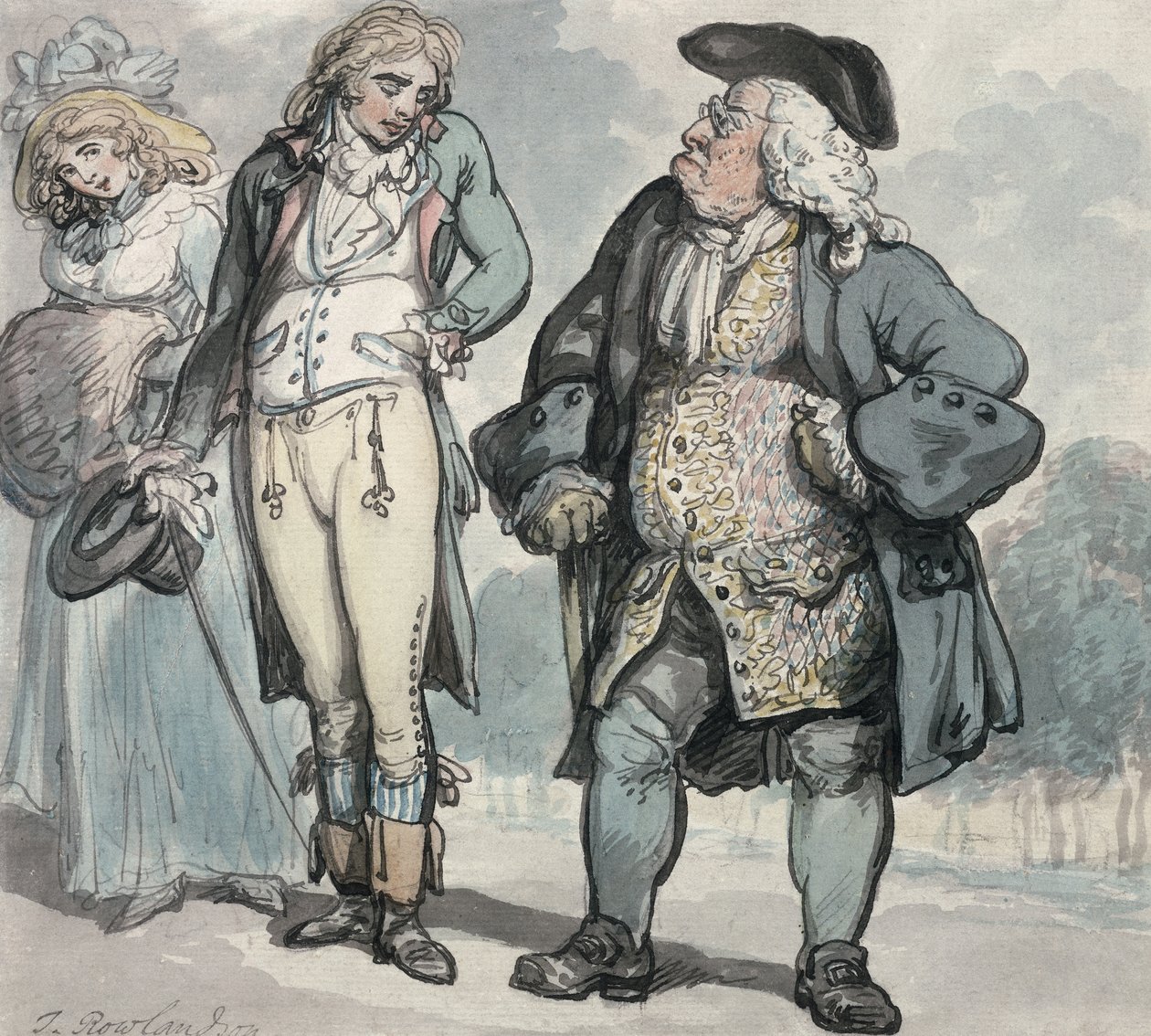 El desagrado del padre de Thomas Rowlandson