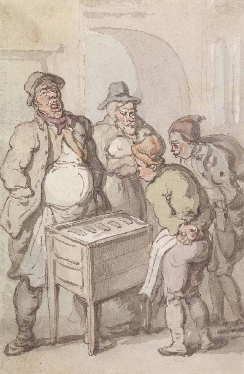 Pan de jengibre caliente, todo caliente de Thomas Rowlandson