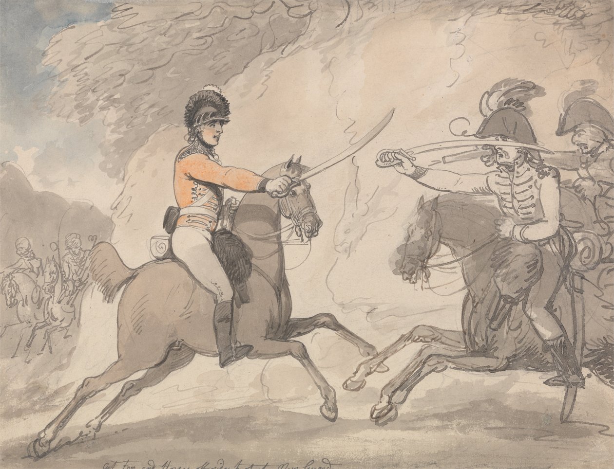 Ejercicio de espada ancha húngara y de las tierras altas de Thomas Rowlandson