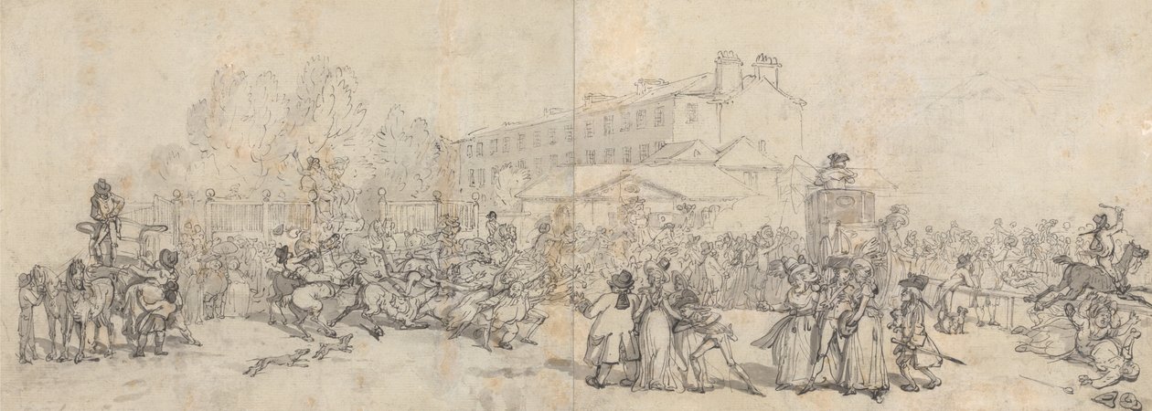 Esquina de Hyde Park de Thomas Rowlandson