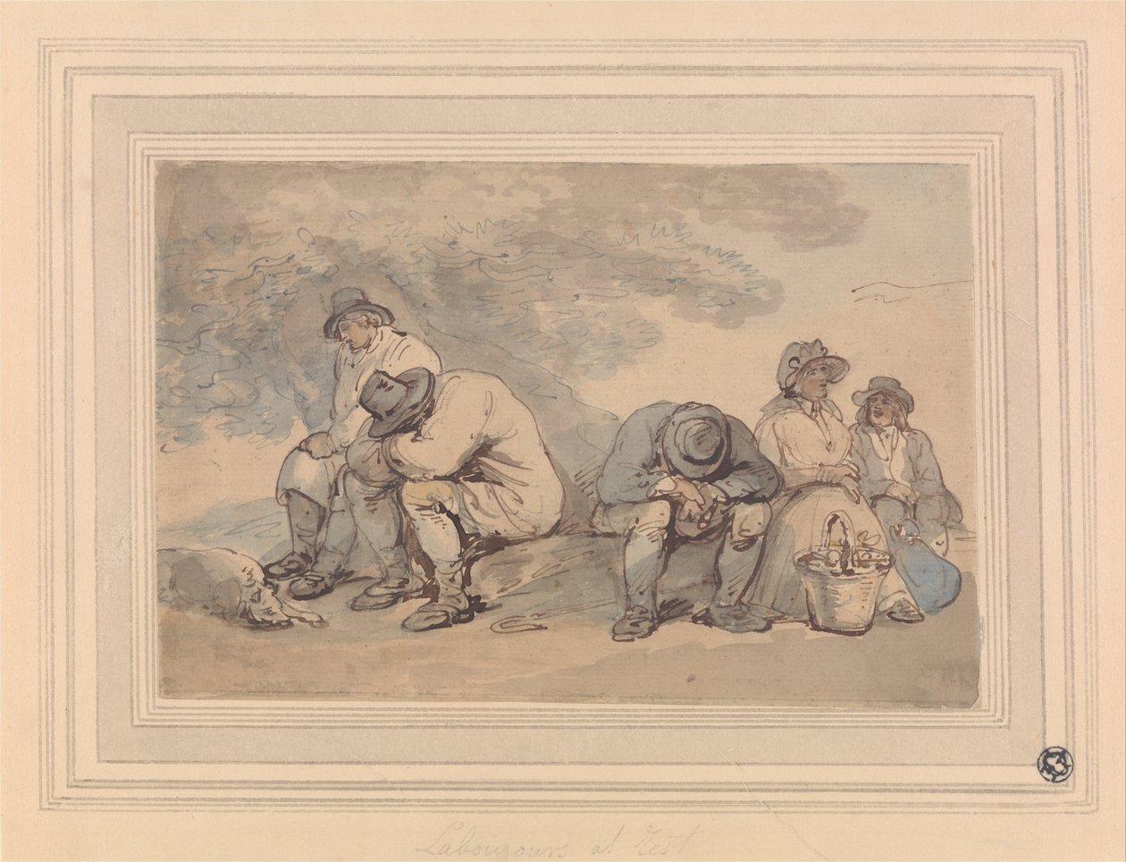 Trabajadores en descanso de Thomas Rowlandson