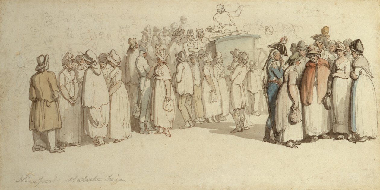 Feria del Estatuto de Newport de Thomas Rowlandson