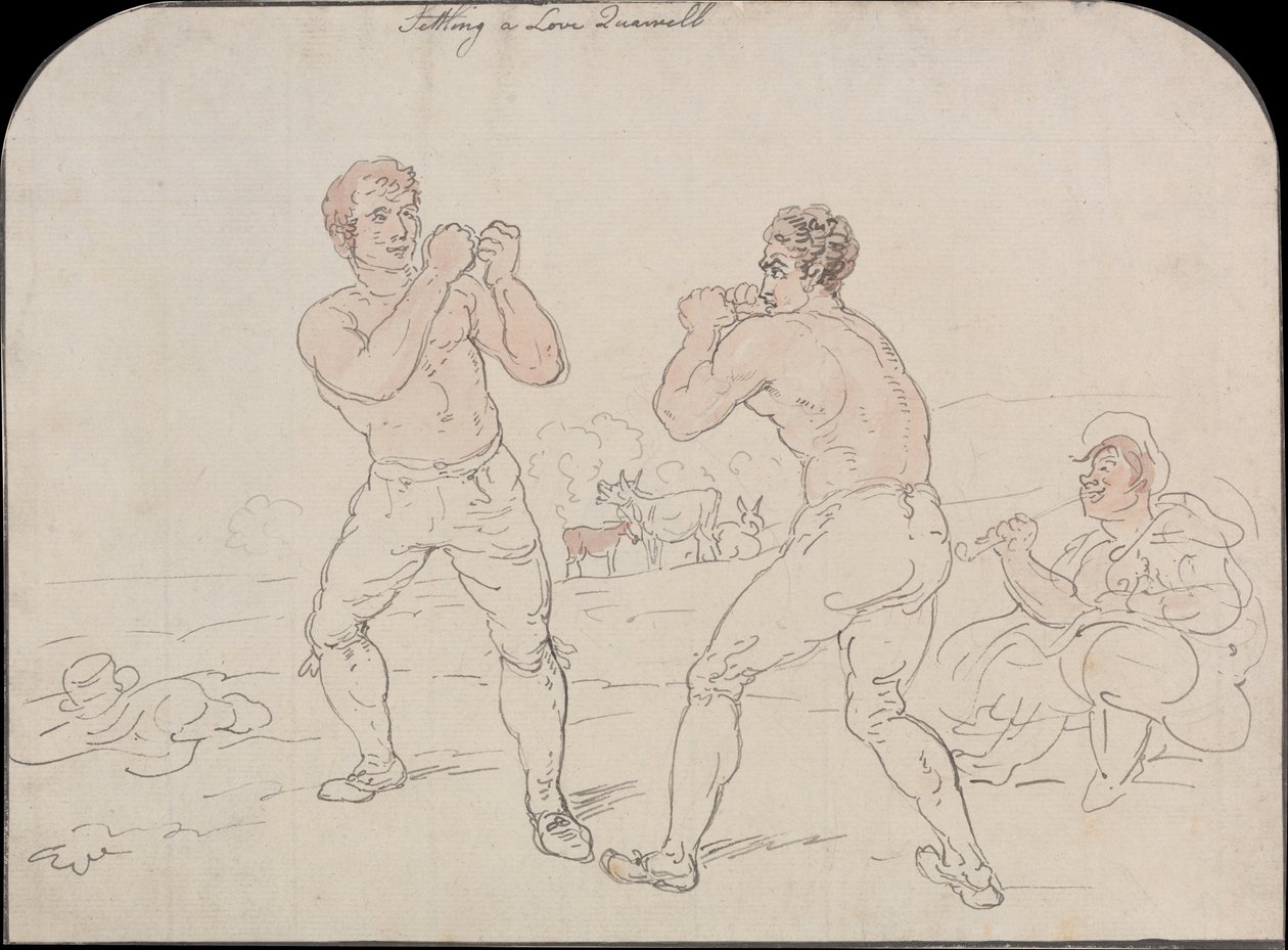 Resolviendo una disputa amorosa de Thomas Rowlandson