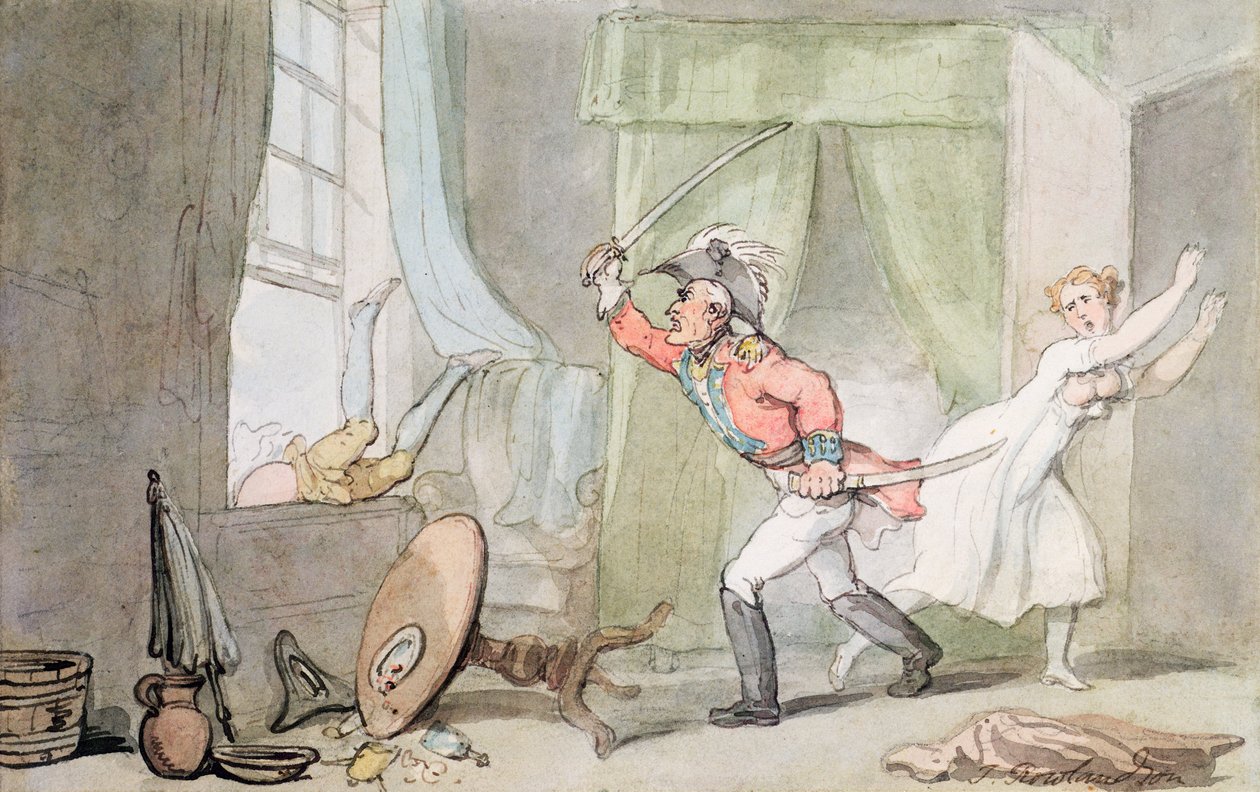 El Marido Enojado de Thomas Rowlandson