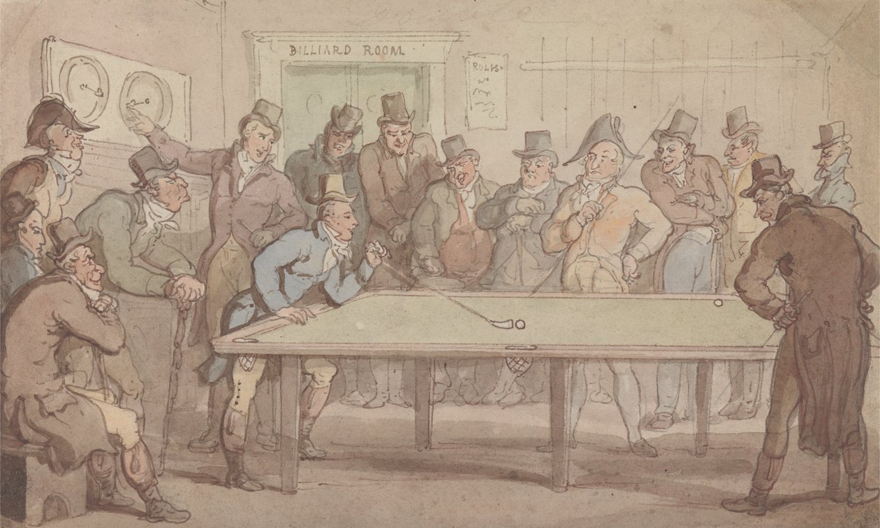 La sala de billar de Thomas Rowlandson