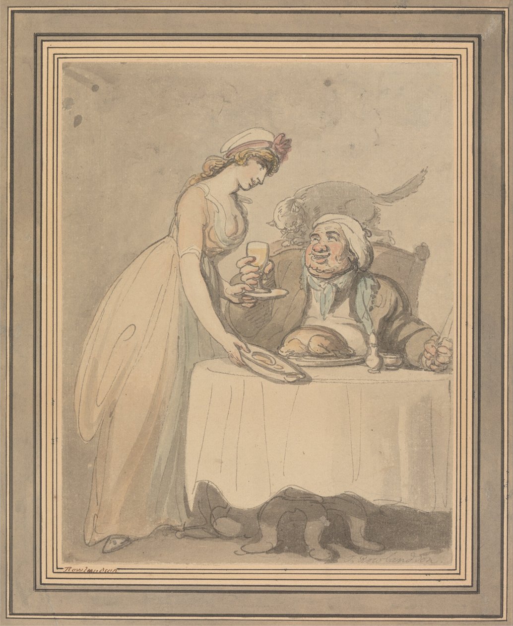 El gourmet de Thomas Rowlandson