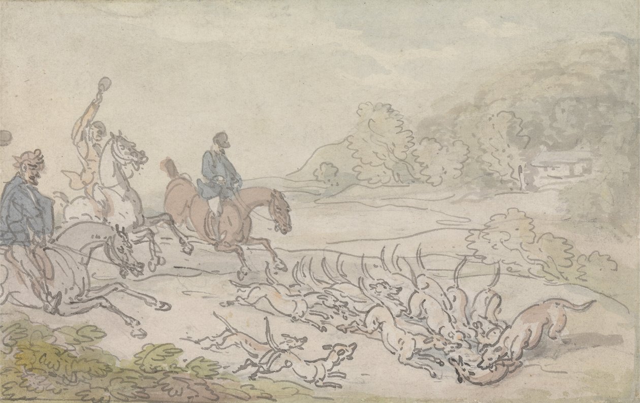 La caza de Thomas Rowlandson