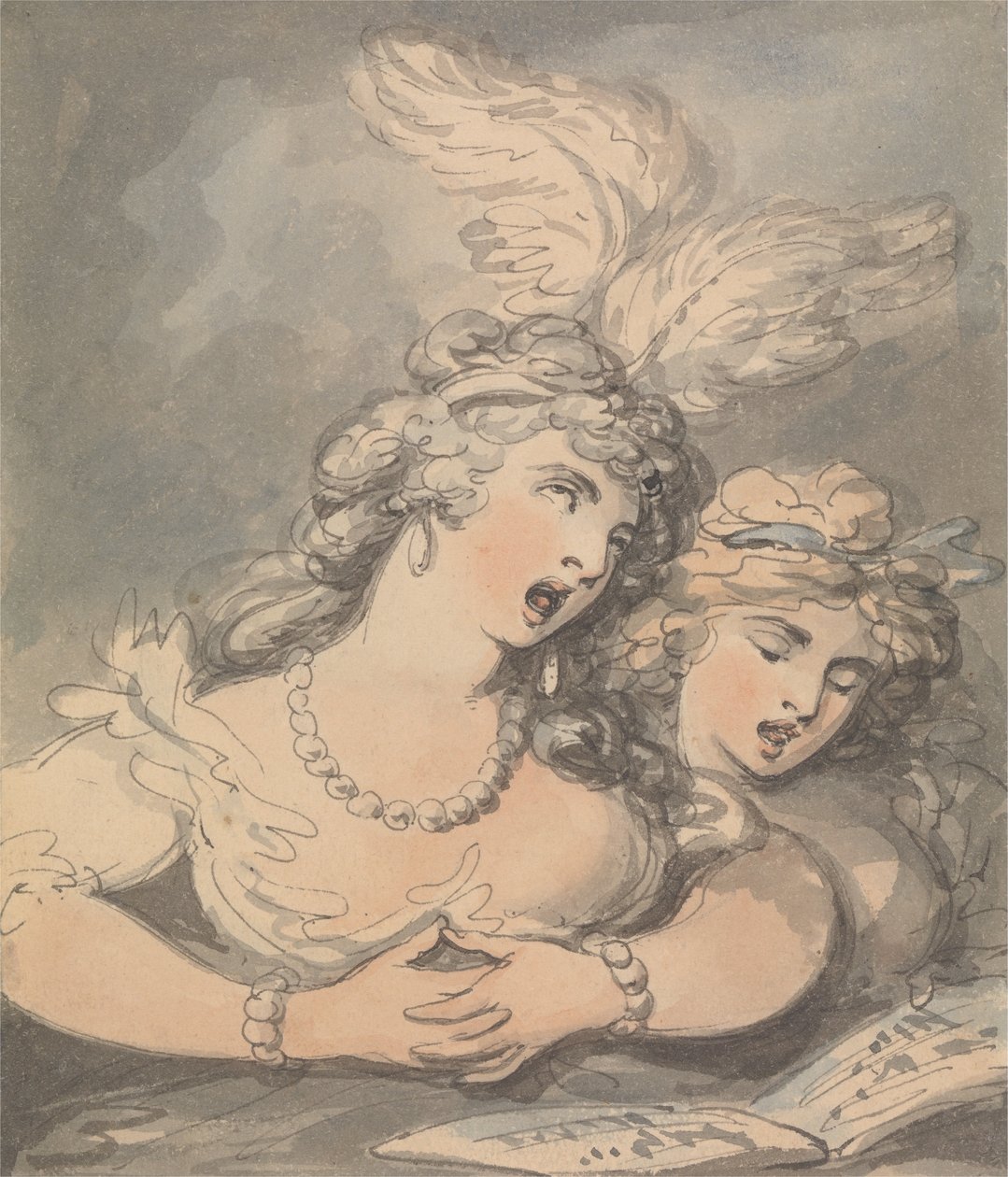 Los cantantes de ópera de Thomas Rowlandson