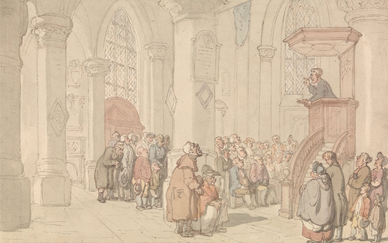 El predicador de Thomas Rowlandson