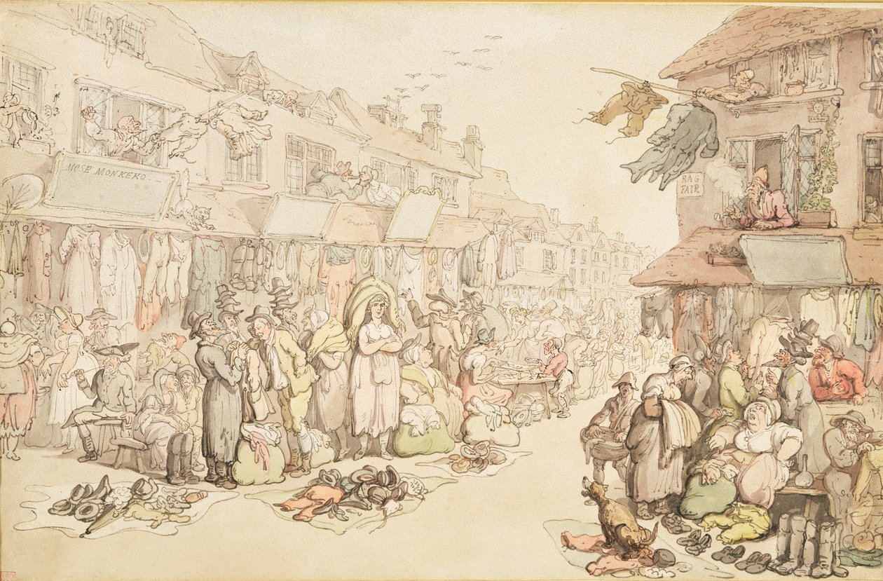 El Mercado de Trapos de Thomas Rowlandson