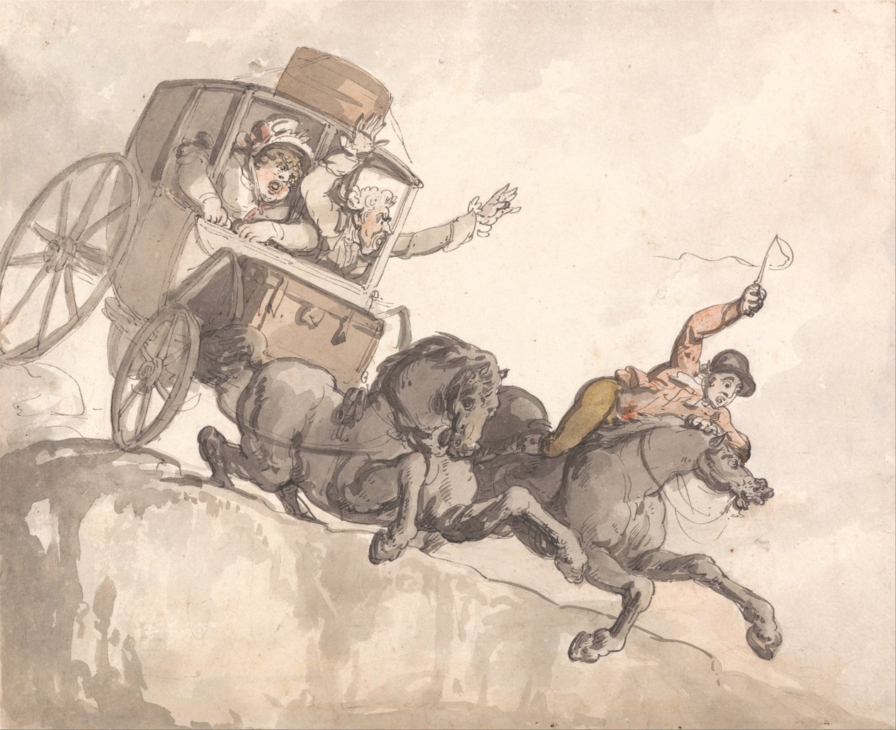 El coche de fuga de Thomas Rowlandson