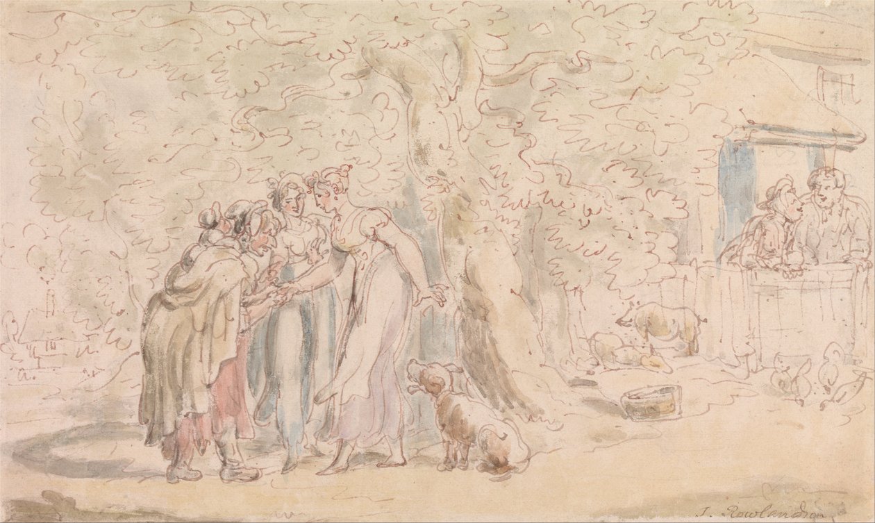 El vicario de Wakefield: Adivinación de Thomas Rowlandson