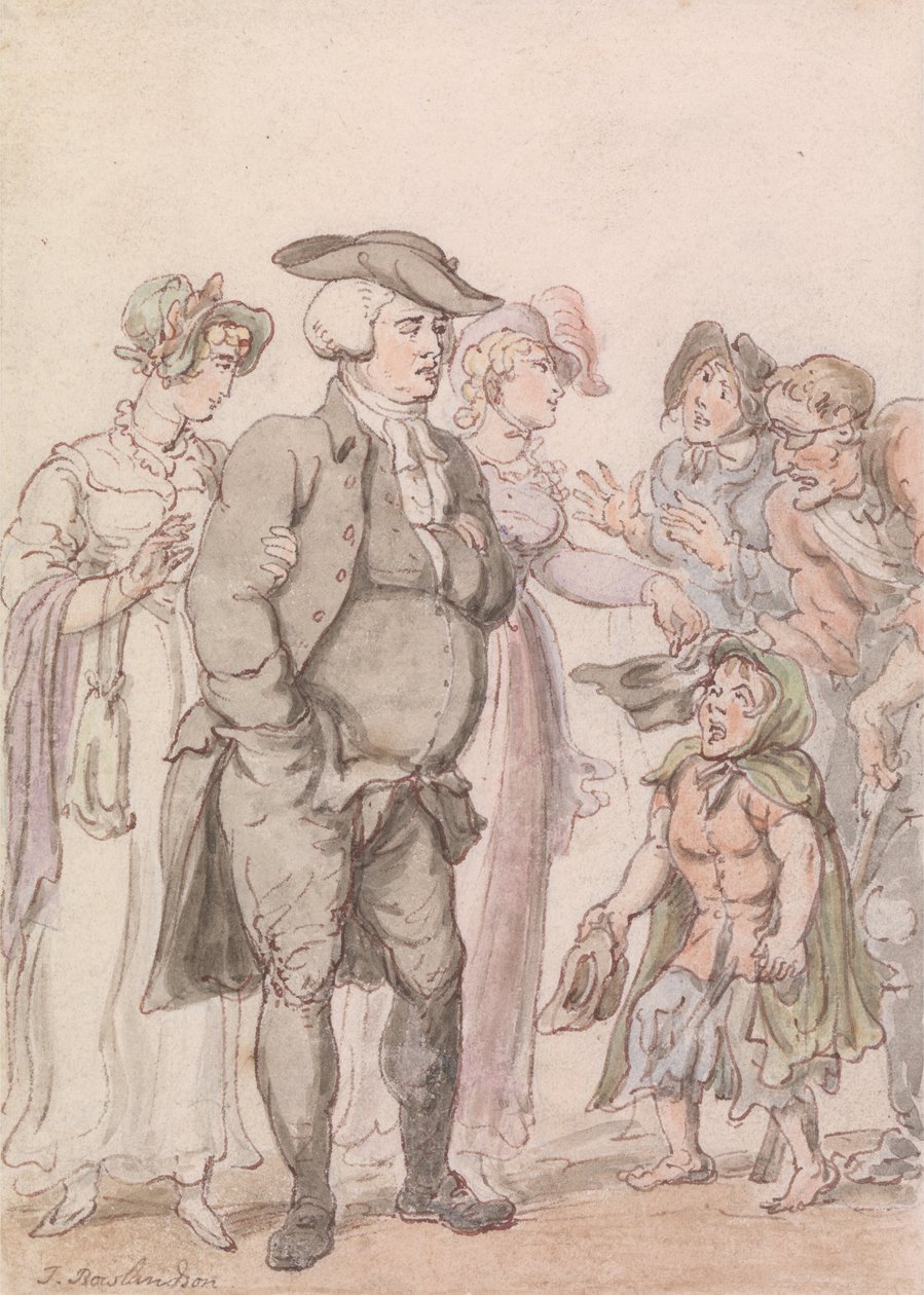 El vicario de Wakefield: Frontispicio de Thomas Rowlandson