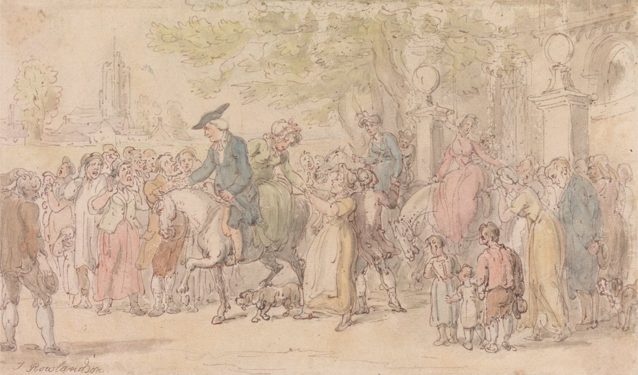 El vicario de Wakefield - La partida de Wakefield de Thomas Rowlandson
