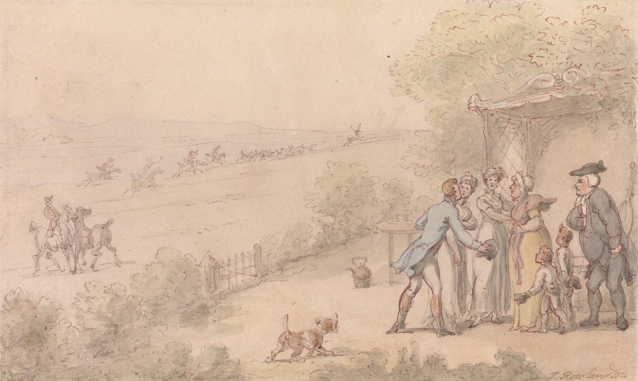 El vicario de Wakefield - La intrusión del escudero de Thomas Rowlandson
