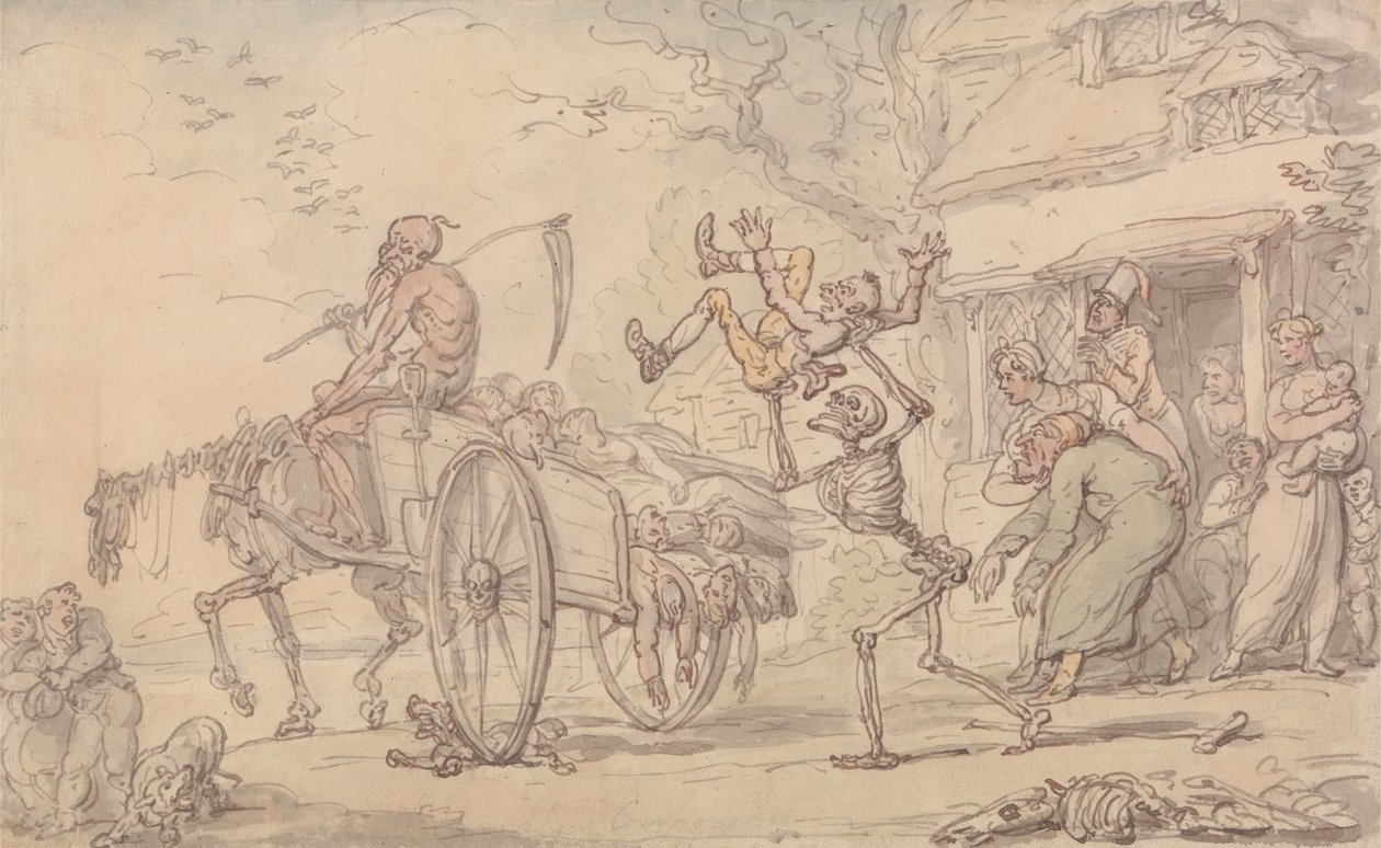 Tiempo y Muerte y Goody Barton de Thomas Rowlandson