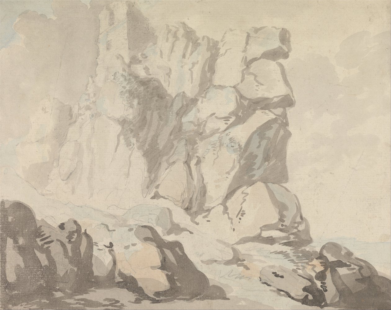 Castillo de Tintagel de Thomas Rowlandson