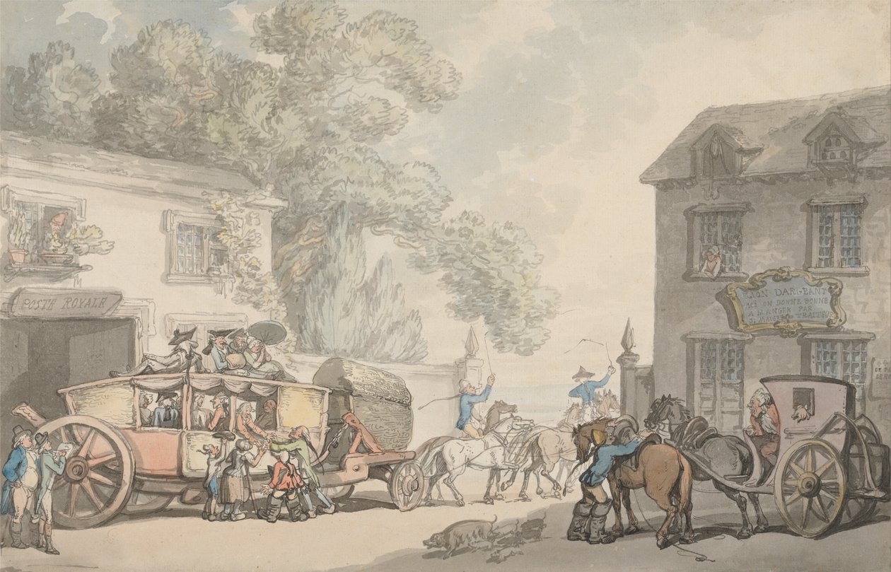 Viajando en Francia de Thomas Rowlandson