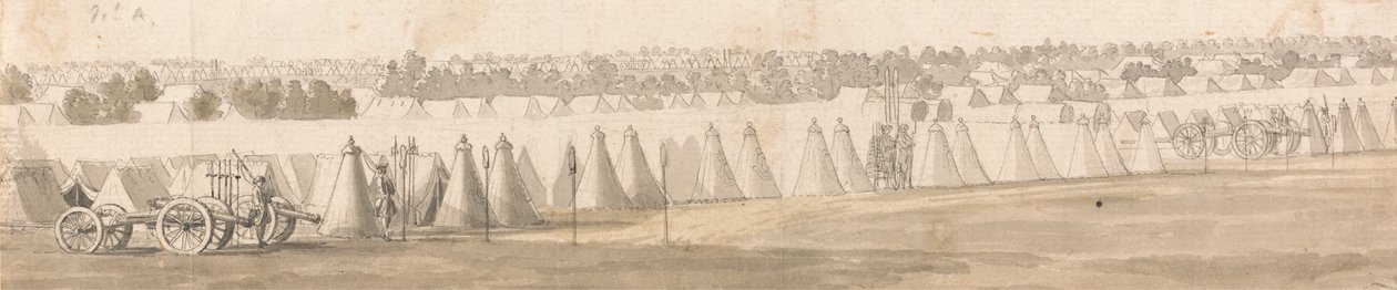 Un campamento en Flandes de Thomas Sandby