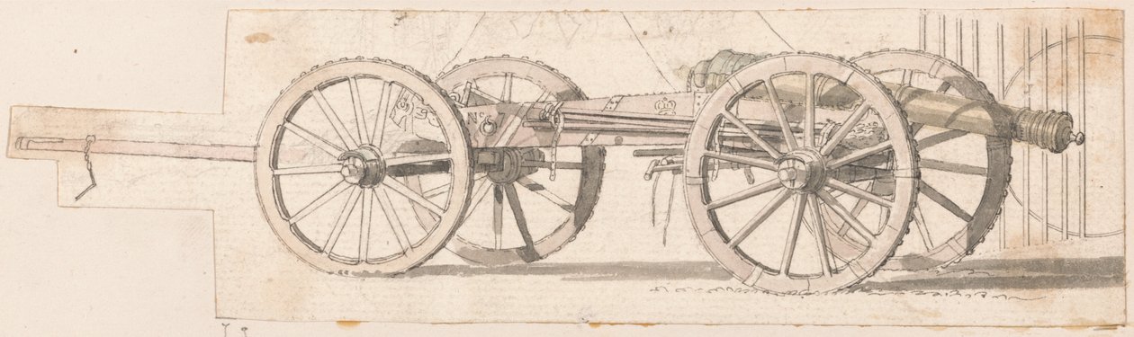Cañón y limber, No.7 de Thomas Sandby