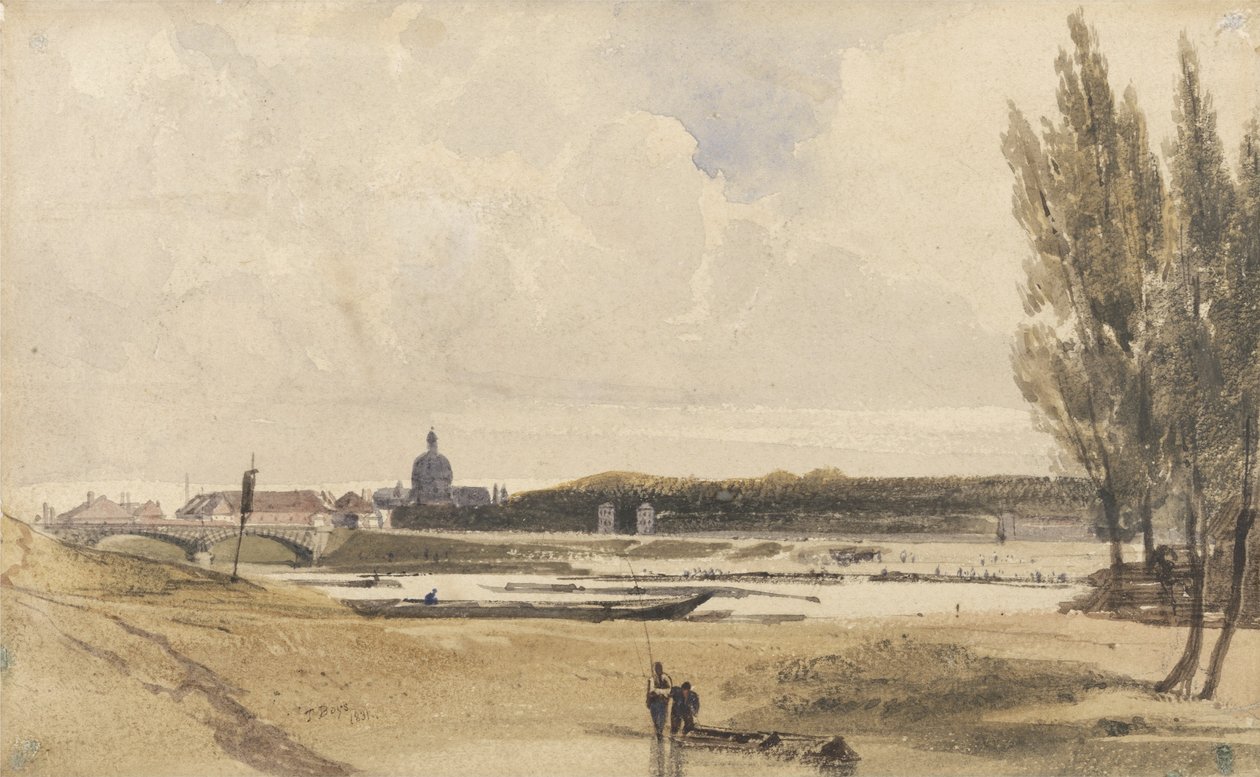 En el Sena, 1831 de Thomas Shotter Boys