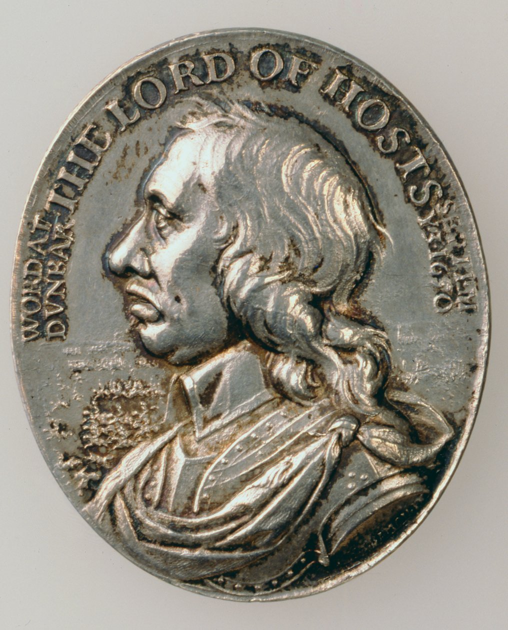 Medalla de Dunbar que representa a Oliver Cromwell (1599-1658) 1650 (anverso) de Thomas Simon