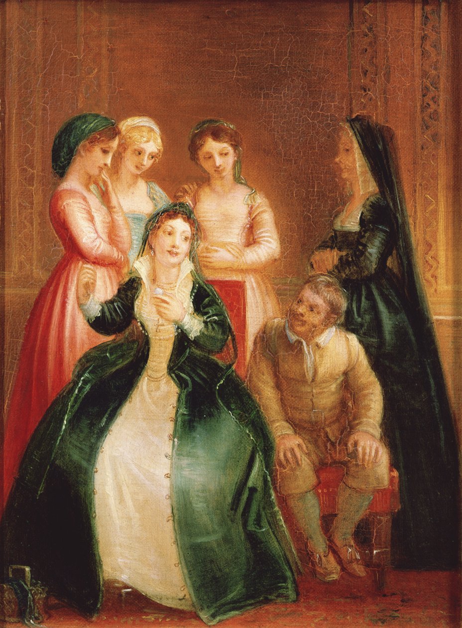 Sancho Panza y la Duquesa, finales del siglo XVIII o principios del XIX de Thomas Stothard