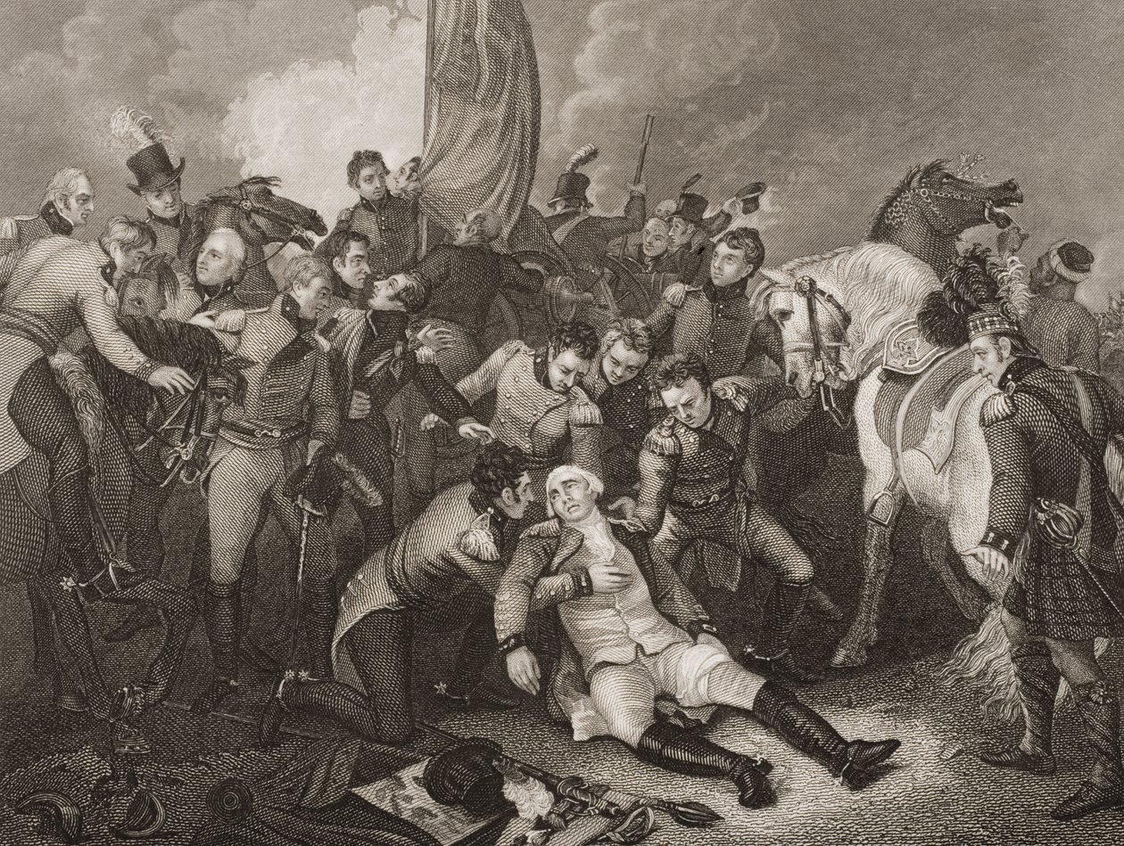 La muerte del General Sir Ralph Abercromby, ilustración de 
