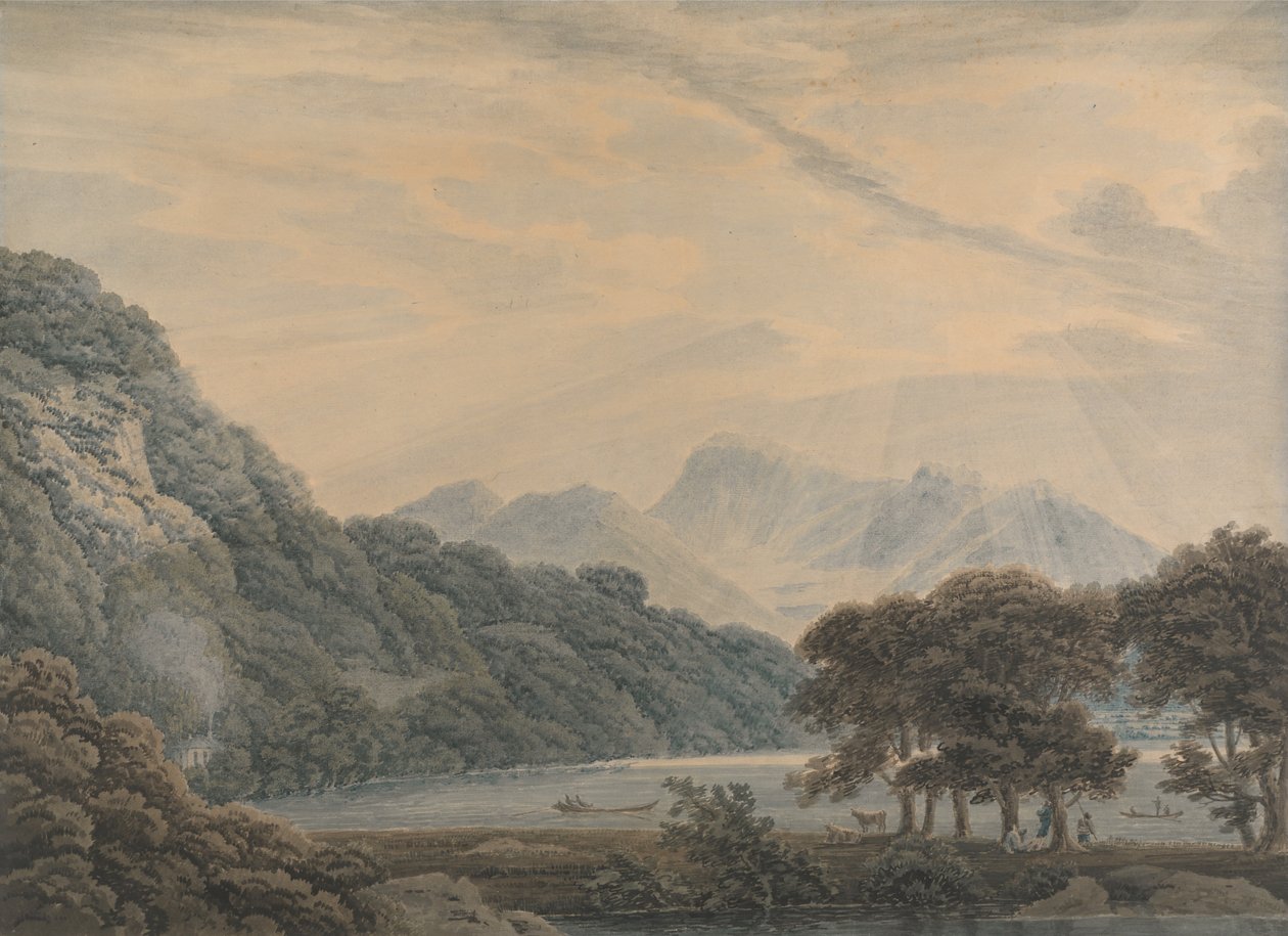 La cabecera de Ullswater, con el albergue de Patterdale a la izquierda de Thomas Sunderland