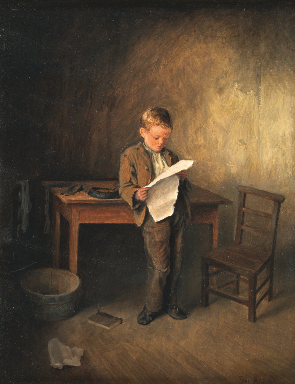Leyendo las Noticias, 1856-1886 de Thomas Webster