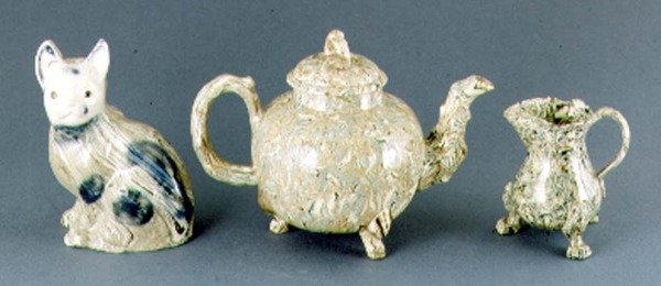 Tetera y jarra de crema, c.1745-50 de Thomas Whieldon