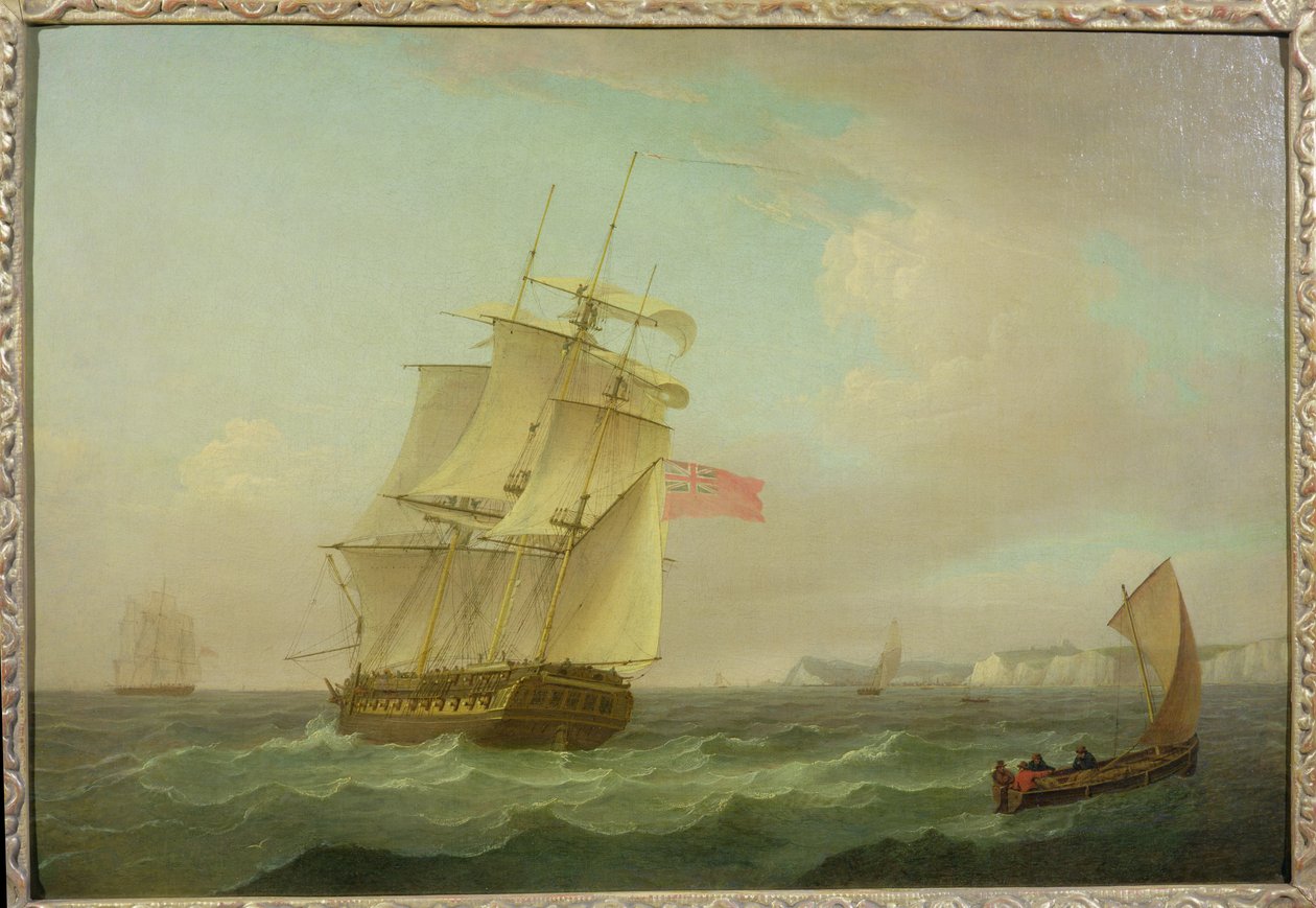 Buque de guerra británico de Thomas Whitcombe