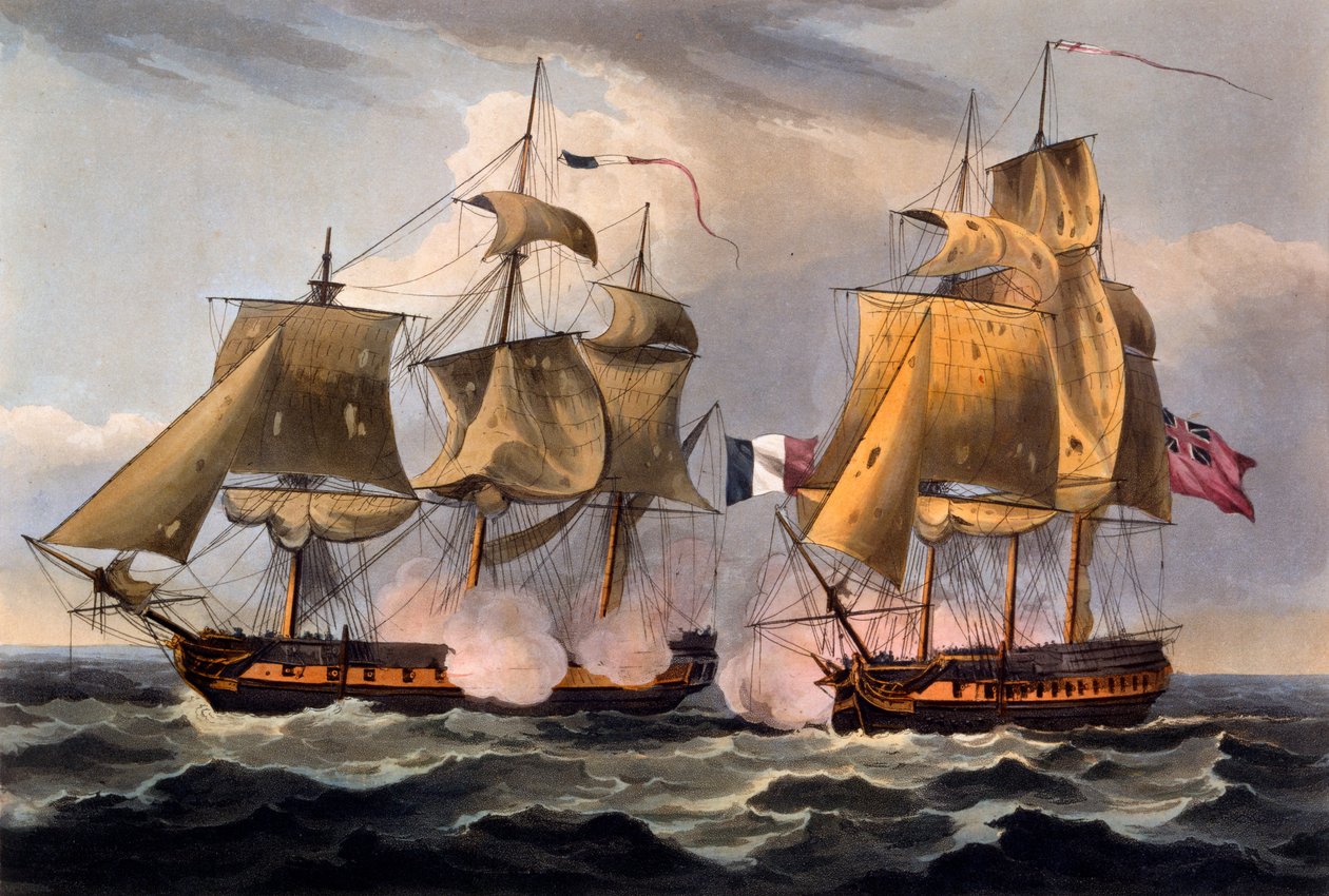 Captura de Castor, grabado por Thomas Sutherland, de 