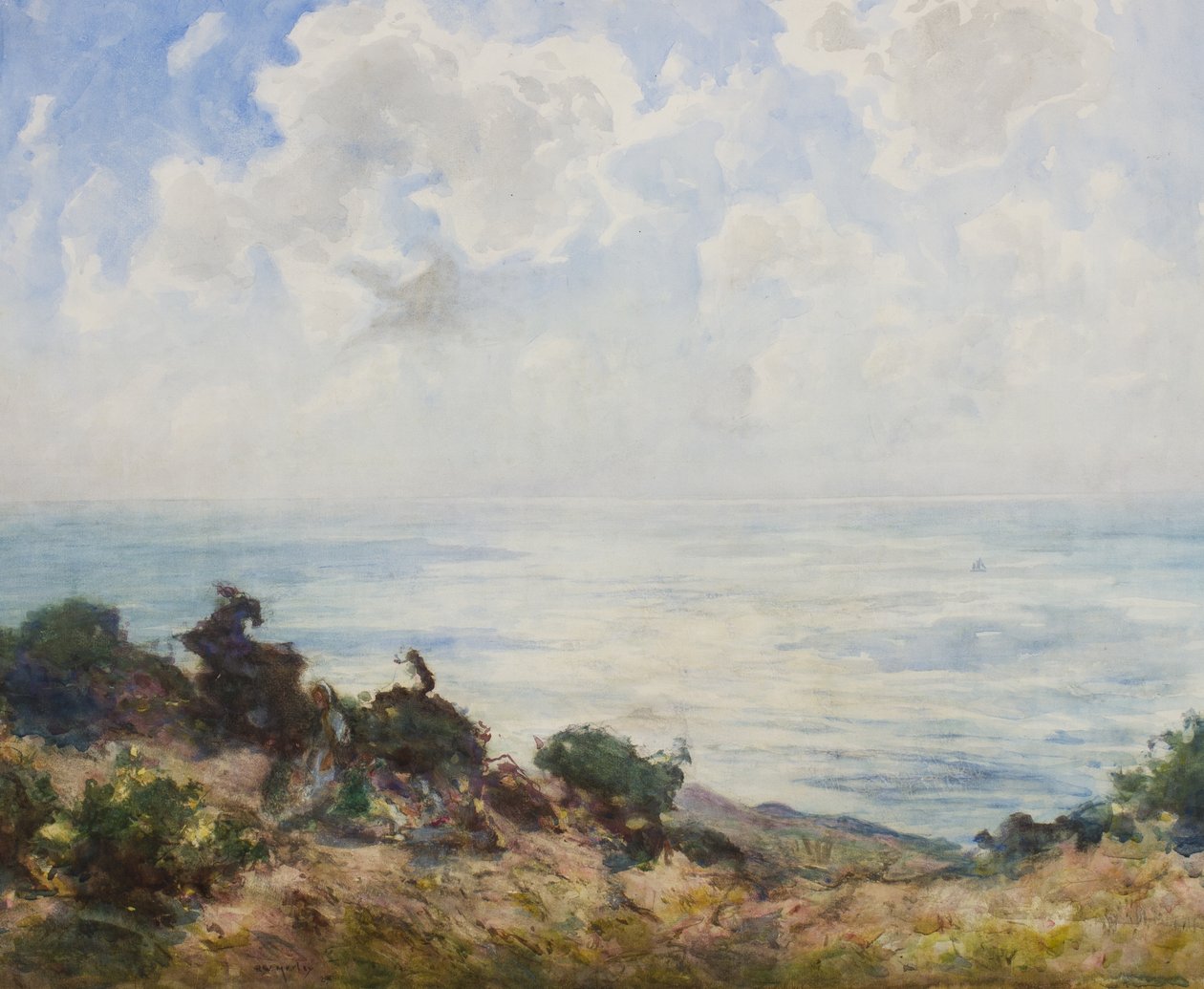East Hill, Hastings - temprano en la mañana de Thomas William Morley