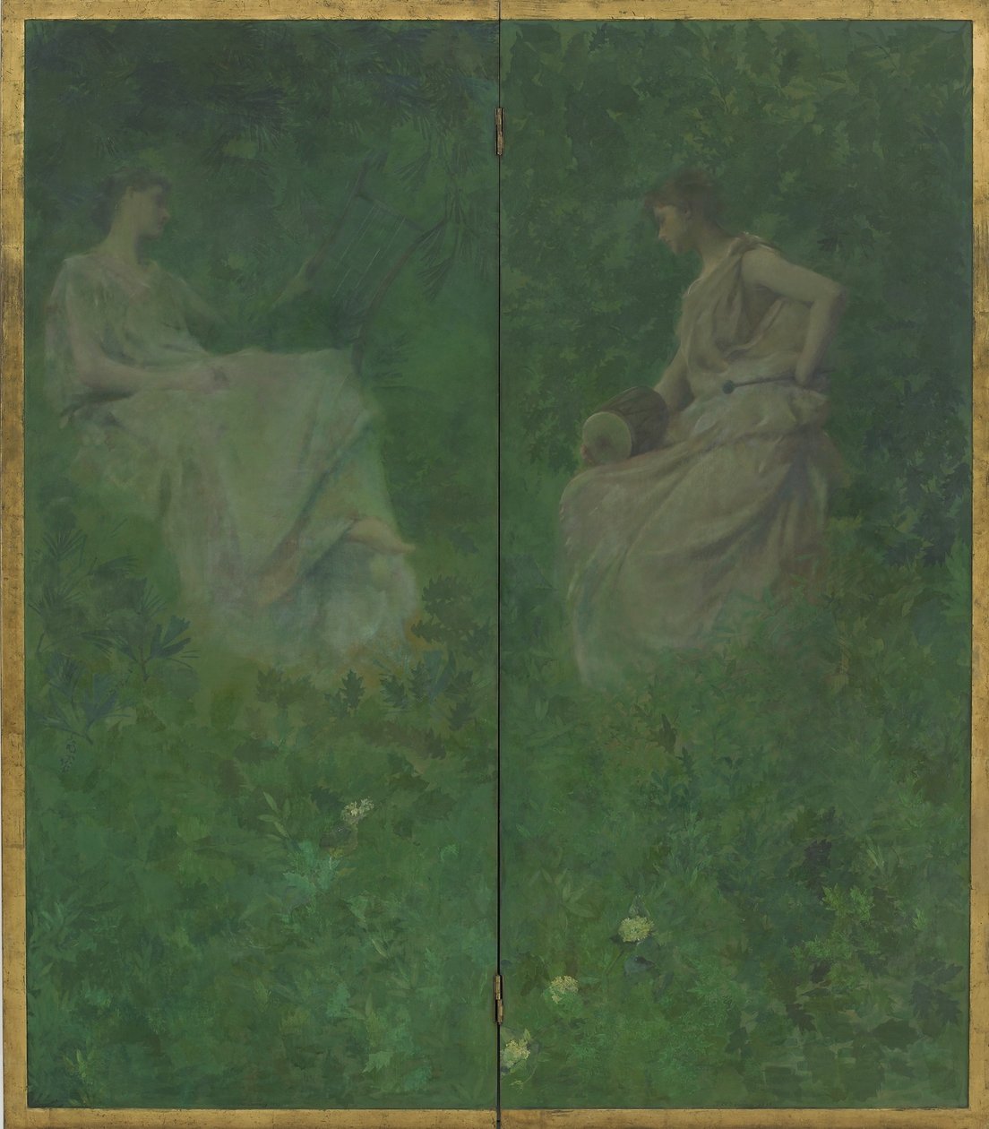 Los Cuatro Sonidos Silvestres, 1896-97 de Thomas Wilmer Dewing