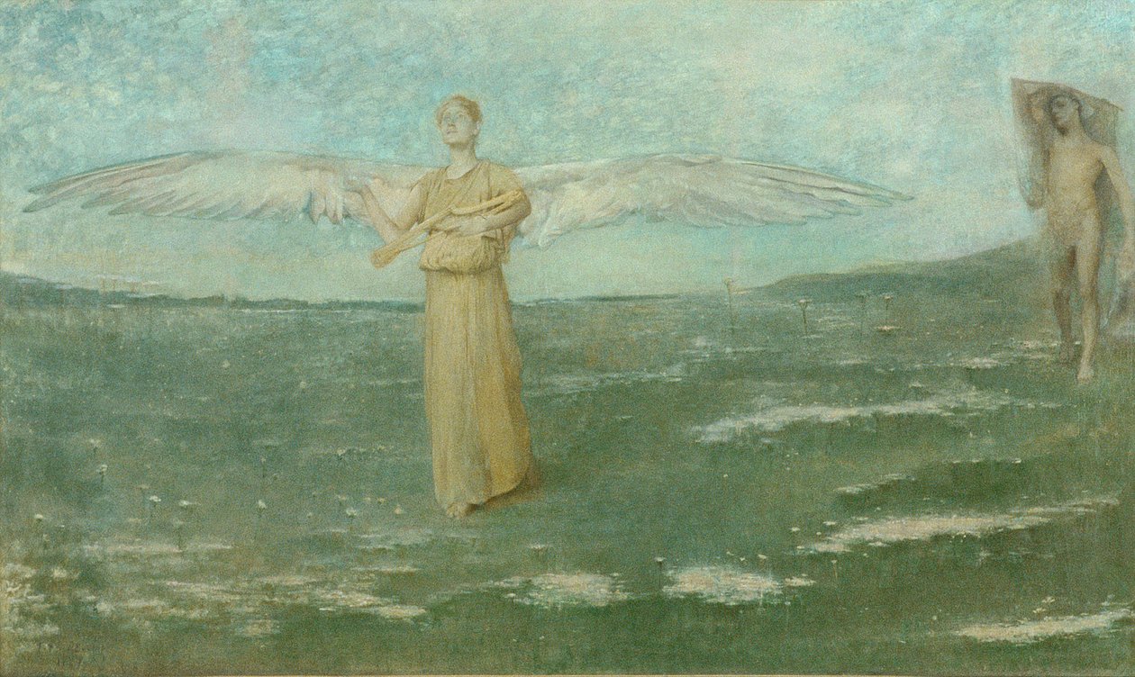 Tobías y el ángel, 1887 de Thomas Wilmer Dewing
