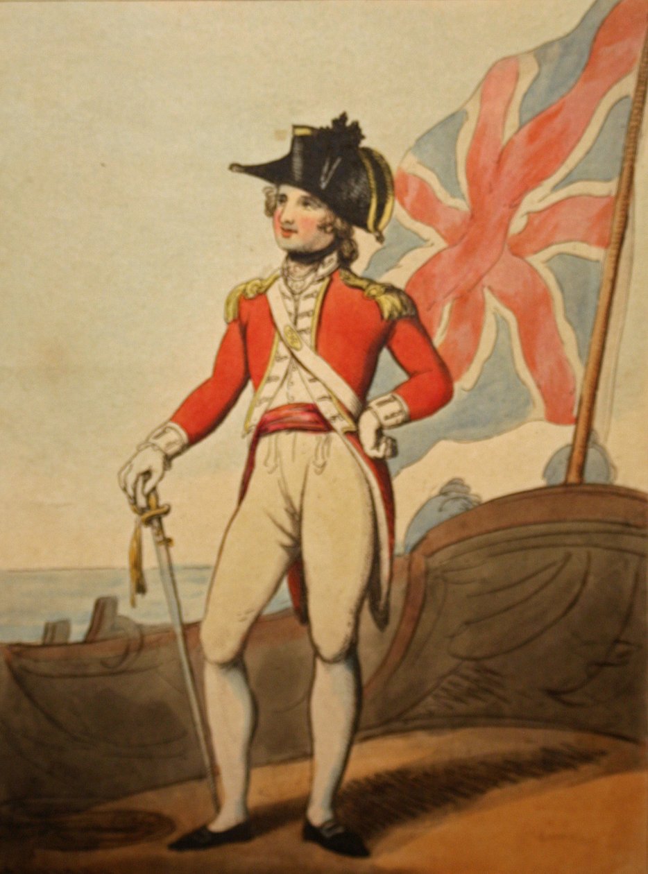 Capitán de Marines, 1799 de Thomas after Rowlandson